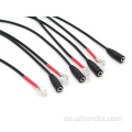 Wasserdichtes PVC RJ9/RJ10 bis 3,5 mm weibliches Headset -Kabel